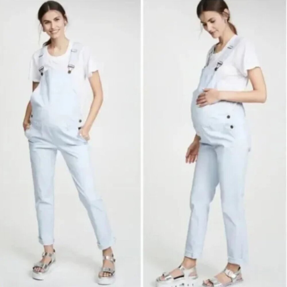 Like new Hatch Maternity Stretch Twill Overalls 1 SIZE SMALL